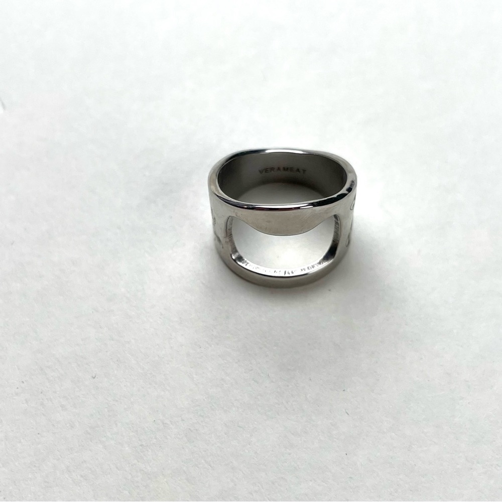 Beer bottle opener Silver Ring